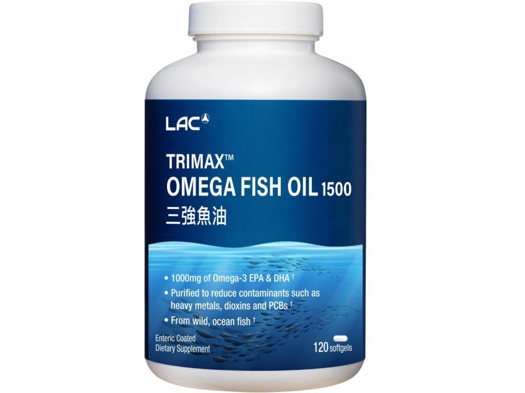 2025魚油推薦：LAC 三強魚油1500膠囊