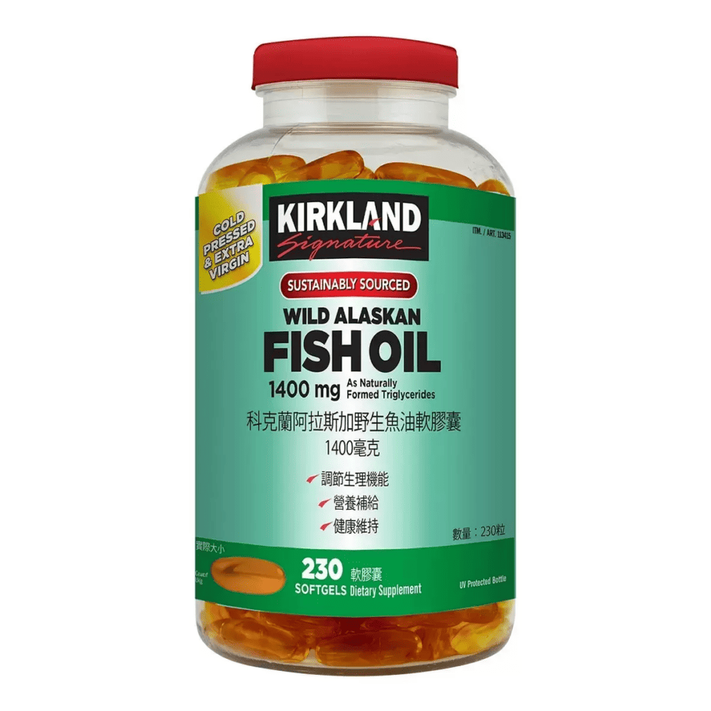 美澳魚油推薦 4：好市多 美國阿拉斯加野生魚油軟膠囊